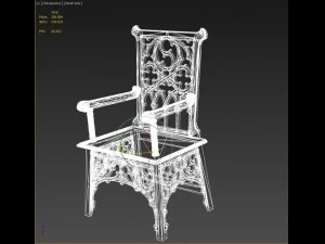 gothic chair 3D Model