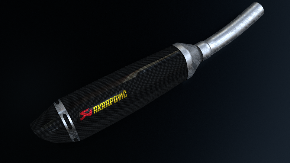 Akrapovic Exhaust 3d Model In Parts Of Auto 3dexport