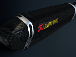 akrapovic exhaust Modèle 3D