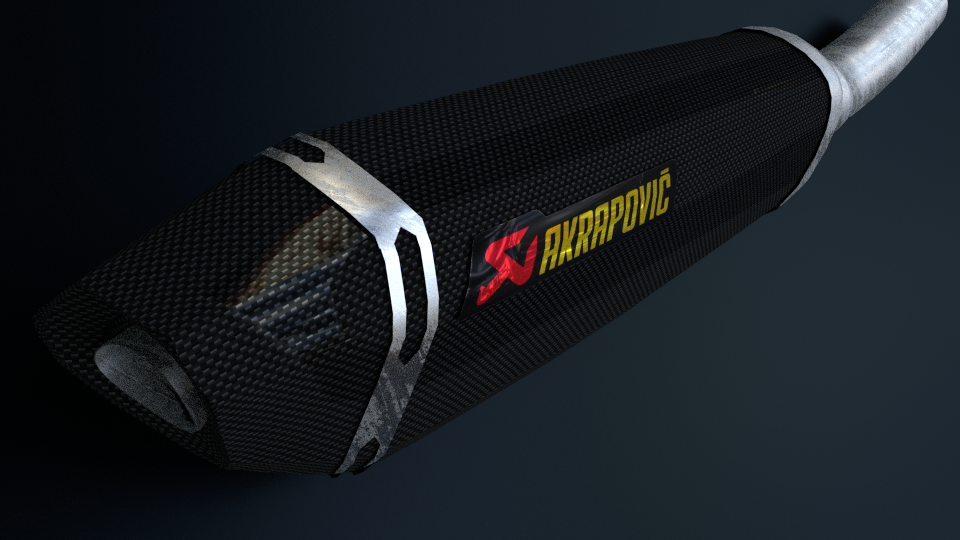 Akrapovic Exhaust 3d Model In Parts Of Auto 3dexport