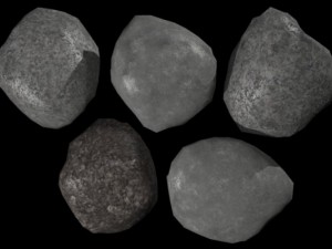 five rocks 3D Модель