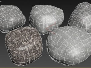 five rocks 3D Модель