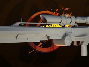 borderlands sniper rifle 3D Model