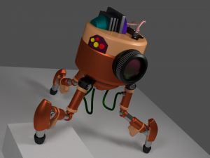 litle robot 3D-Modell