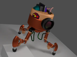 작은 로봇 3D 모델