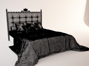 royal bed 3D Model