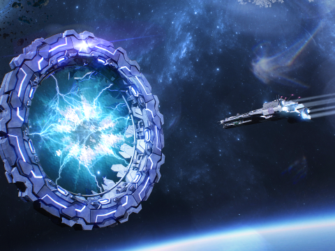 Star Gate Type 1 PBR Modèle 3D