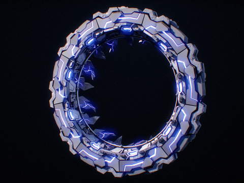 Star Gate Type 1 PBR Modèle 3D