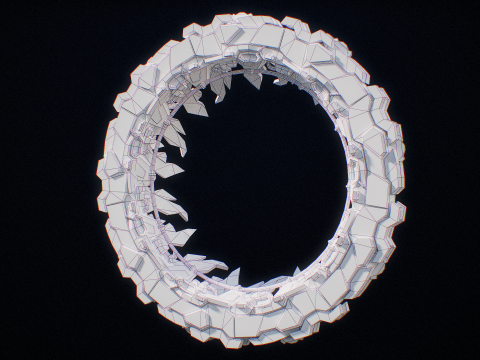 Star Gate Type 1 PBR Modèle 3D