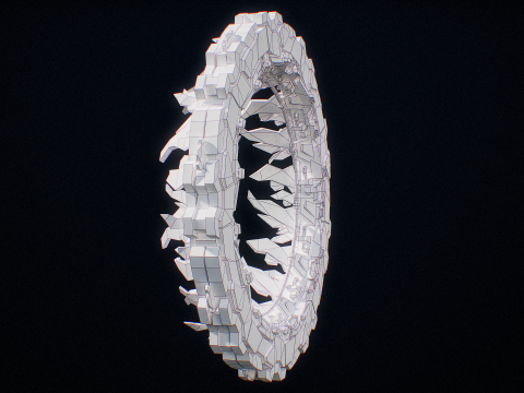 Star Gate Type 1 PBR Modèle 3D