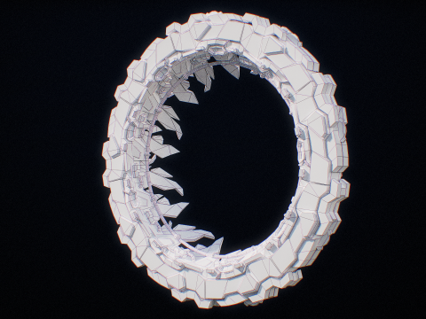 Star Gate Type 1 PBR Modèle 3D