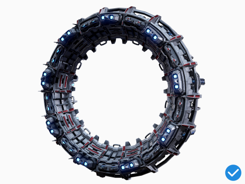 Star Gate Type 2 PBR Modelo 3D