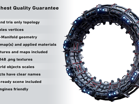 Star Gate Type 2 PBR 3D 模型