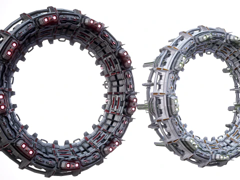 PBR Star Gate di tipo 2 Modello 3D