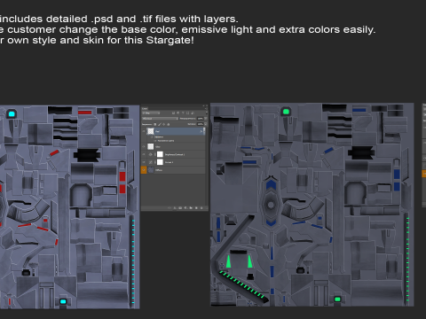 Star Gate Type 2 PBR 3D 模型