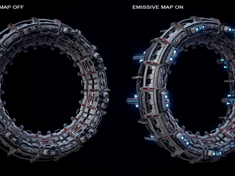 Star Gate Type 2 PBR 3D 模型