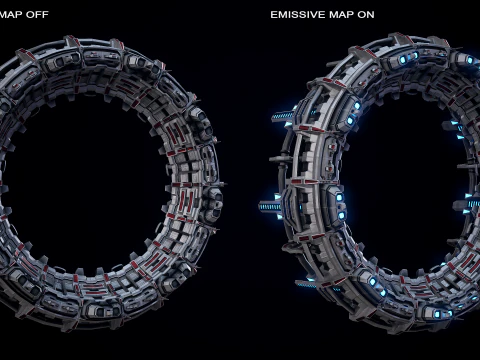 PBR Star Gate di tipo 2 Modello 3D