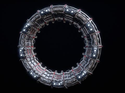 Star Gate Type 2 PBR 3D 模型