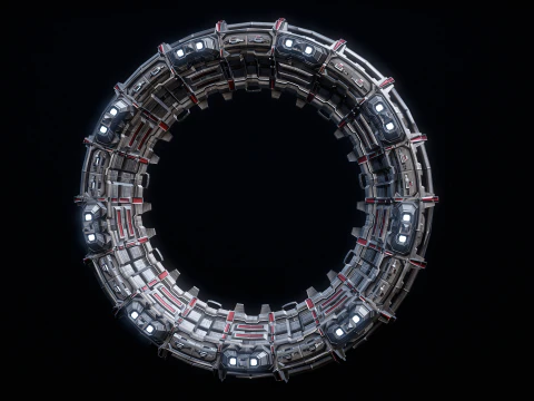 PBR Star Gate di tipo 2 Modello 3D