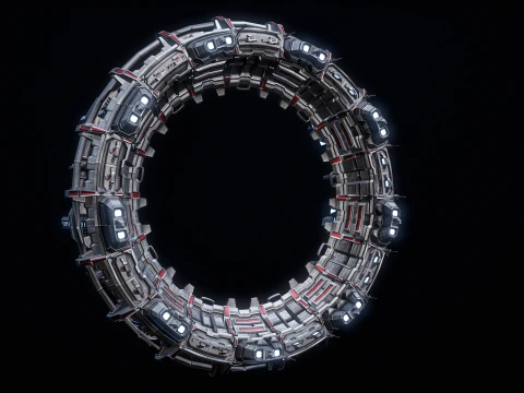 PBR Star Gate di tipo 2 Modello 3D