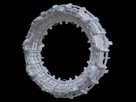 PBR Star Gate di tipo 2 Modello 3D