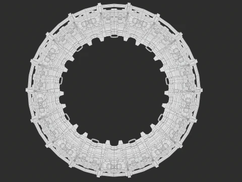 PBR Star Gate di tipo 2 Modello 3D