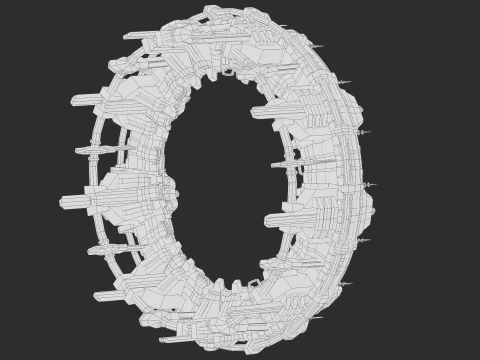 PBR Star Gate di tipo 2 Modello 3D