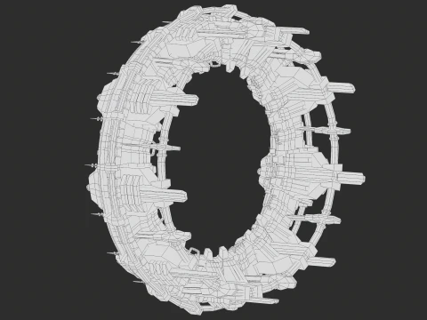 PBR Star Gate di tipo 2 Modello 3D