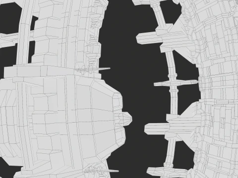 PBR Star Gate di tipo 2 Modello 3D