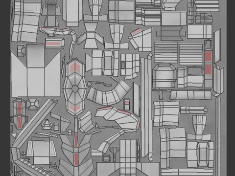 PBR Star Gate di tipo 2 Modello 3D