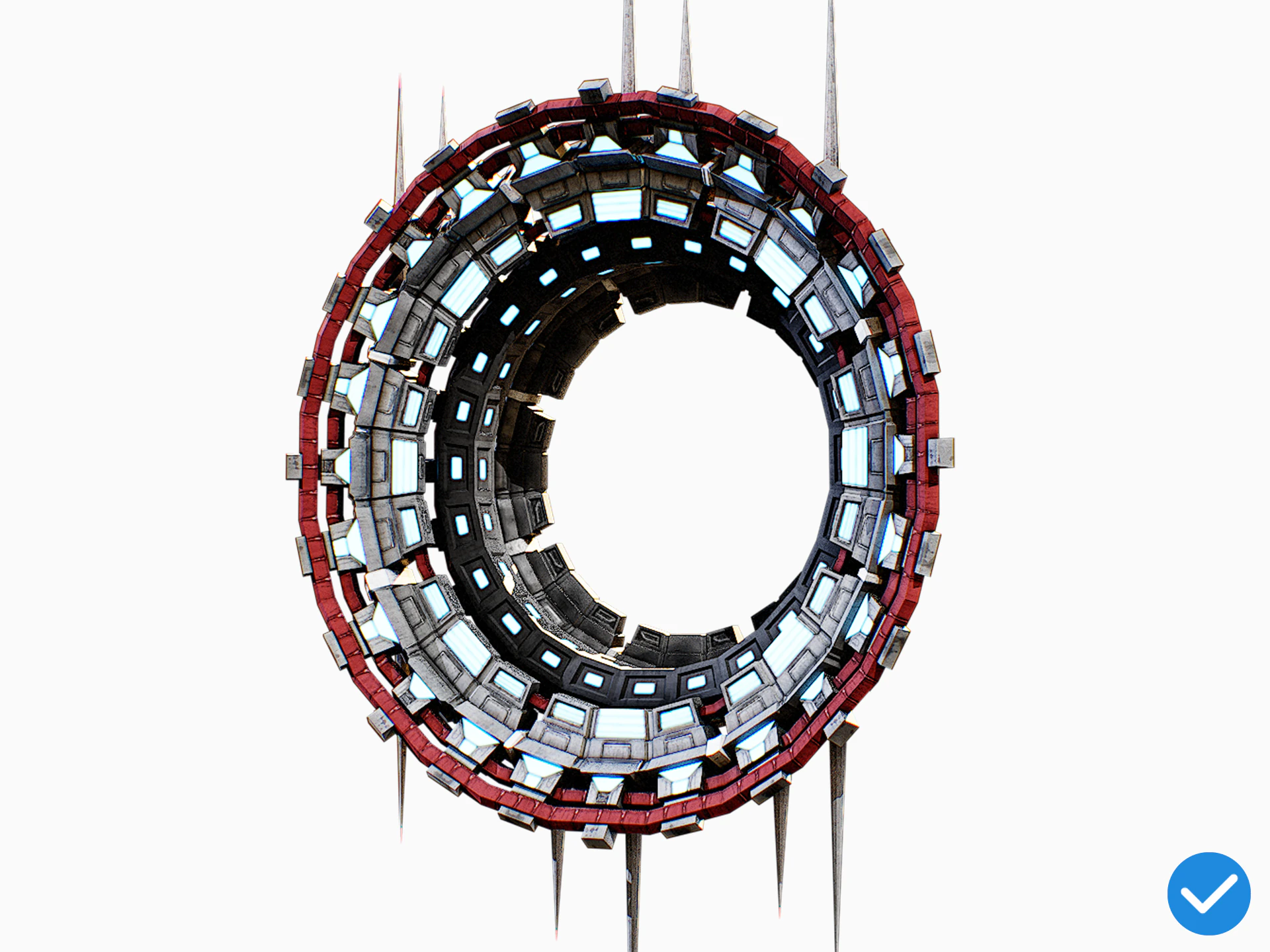 Star Gate Type 3 PBR 3D Model .c4d .max .obj .3ds .fbx .stl .blend 