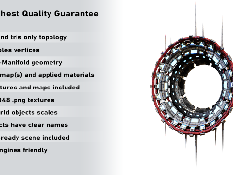 Star Gate Type 3 PBR 3D 모델