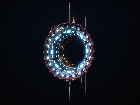 Star Gate Type 3 PBR 3D Model