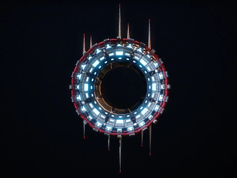 Star Gate Type 3 PBR 3D Model