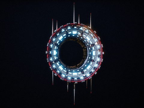 Star Gate Type 3 PBR 3D 모델