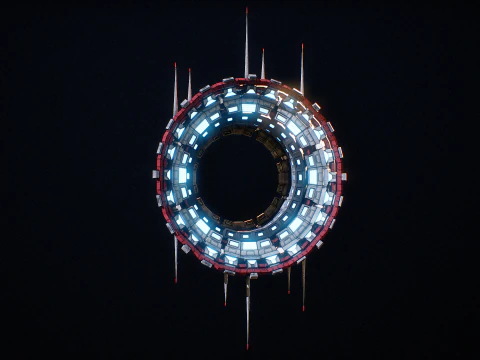Star Gate Type 3 PBR 3D Model