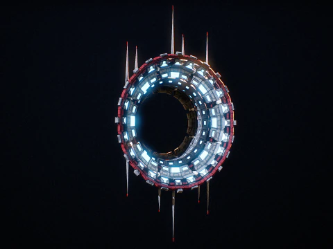 Star Gate Type 3 PBR 3D Model