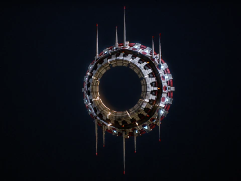 Star Gate Type 3 PBR 3D Model