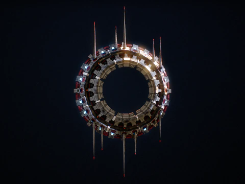 Star Gate Type 3 PBR 3D Model