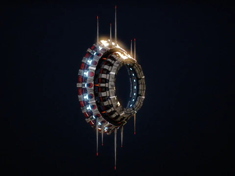 Star Gate Type 3 PBR 3D Model