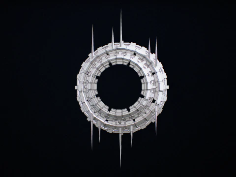 Star Gate Type 3 PBR 3D Model