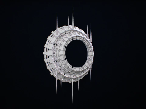 Star Gate Type 3 PBR 3D Model