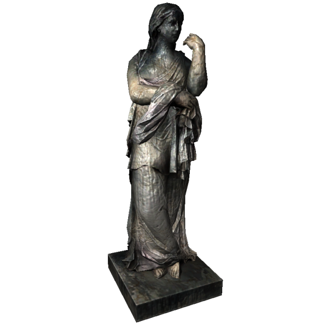 statue of lady 2 3D मॉडल .c4d .max .obj .3ds .fbx .stl .blend 