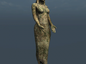 statue of lady 4 3D मॉडल