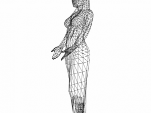 statue of lady 4 3D मॉडल
