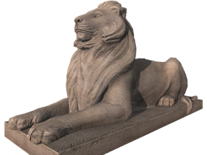 statue of lion Model 3D