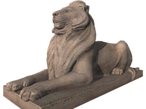 est&aacute;tua de le&atilde;o Modelo 3D