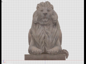 statue of lion 3D मॉडल