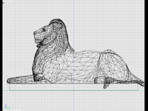 statue of lion 3D मॉडल