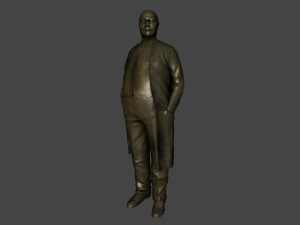 statue of a fat man 3D Model
